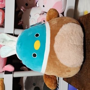 Squishmallows Daksa the Duck Wearing Bunny Ears 12"